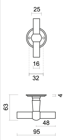 HDD Pro DEURKRUK PRO PETANA T+T WIT - Deurbeslag-expert