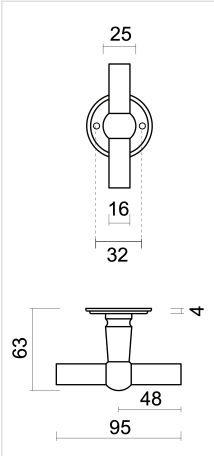 HDD Pro DEURKRUK PRO PETANA T+T OLD YELLOW - Deurbeslag-expert