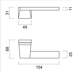 HDD Pro DEURKRUK PRO SELIZ WIT STRUCTUUR - Deurbeslag-expert