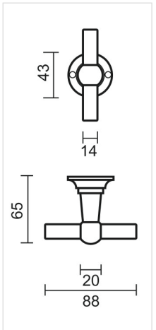 HDD Pro DEURKRUK PRO PETRA NM T+T CARBON BLACK - Deurbeslag-expert