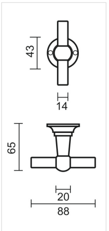 HDD Pro DEURKRUK PRO PETRA NM T+T FONT - Deurbeslag-expert