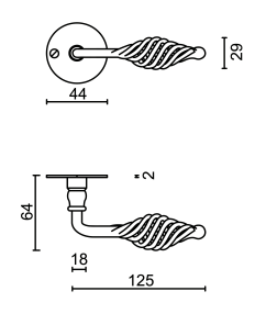 HDD Pro DEURKRUK PRO SPIRALUS IJZER ROND - Deurbeslag-expert