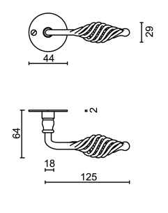 HDD Pro DEURKRUK PRO SPIRALUS ROEST ROND - Deurbeslag-expert