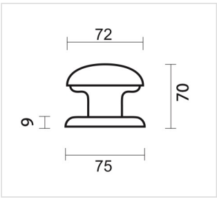 HDD Pro Voordeurknop Top 805 Carbon Black - Deurbeslag-expert