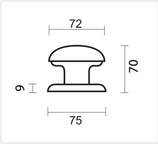 HDD Pro Voordeurknop Top 805 Inox Look - Deurbeslag-expert