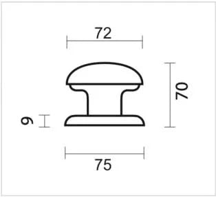 HDD Pro Voordeurknop Top 805 Koper - Deurbeslag-expert
