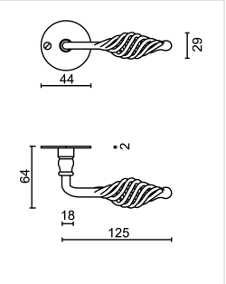 HDD Pro DEURKRUK PRO SPIRALUS ZWART ROND - Deurbeslag-expert