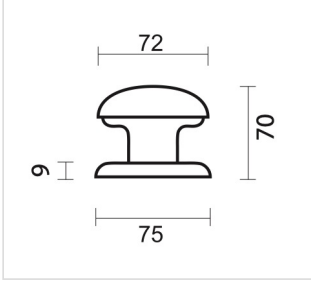 HDD Pro Voordeurknop Top 805 Old Silver - Deurbeslag-expert