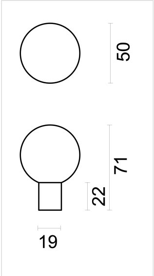 HDD Pro Voordeurknop Top B 50 Massief Inox Plus - Deurbeslag-expert