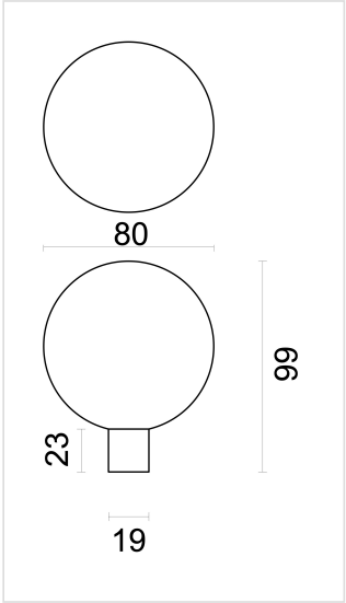 HDD Pro Voordeurknop Top B 80 Massief Inox Plus - Deurbeslag-expert