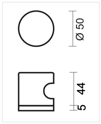 HDD Pro Voordeurknop Top H 50 Massief Zwart Structuur UV - Deurbeslag-expert