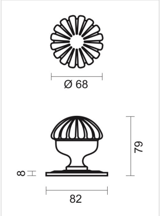 HDD Pro Voordeurknop Top Mandarin Koper - Deurbeslag-expert