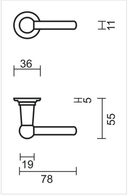 HDD Pro DEURKRUK PRO PETRA OM L+L INOX LOOK - Deurbeslag-expert