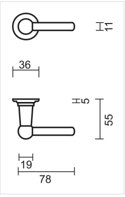 HDD Pro DEURKRUK PRO PETRA OM L+L KOPER NIET VERNIST - Deurbeslag-expert