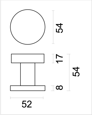 HDD Pro Voordeurknop Top Plat Op Rozas Zwart Structuur UV - Deurbeslag-expert