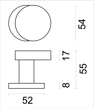 HDD Pro Voordeurknop Top Plat Schuin Op Rozas Zwart Structuur Uv - Deurbeslag-expert