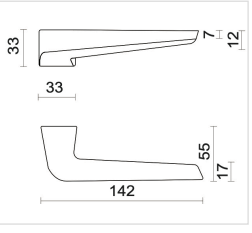 HDD Pro DEURKRUK PRO STAR WIT STRUCTUUR - Deurbeslag-expert