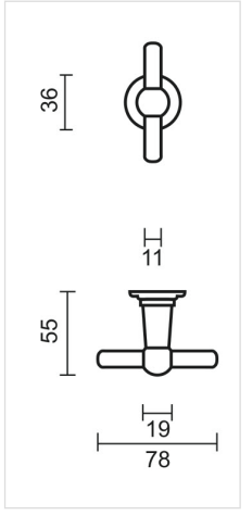 HDD Pro DEURKRUK PRO PETRA OM T+T INOX LOOK - Deurbeslag-expert