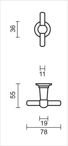 HDD Pro DEURKRUK PRO PETRA OM T+T KOPER NIET VERNIST - Deurbeslag-expert
