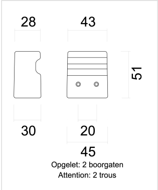 HDD Pro Voordeurknop Top X-treme Carbon Black - Deurbeslag-expert