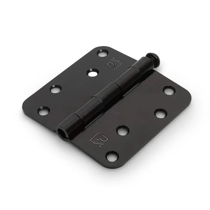 Dulimex Scharnier met losse pen ronde hoeken 89x89 mm zwart gelakt