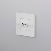 buster + punch | lichtschakelaar 1-voudig dubbele tuimelschakelaar (zonder logo) | white