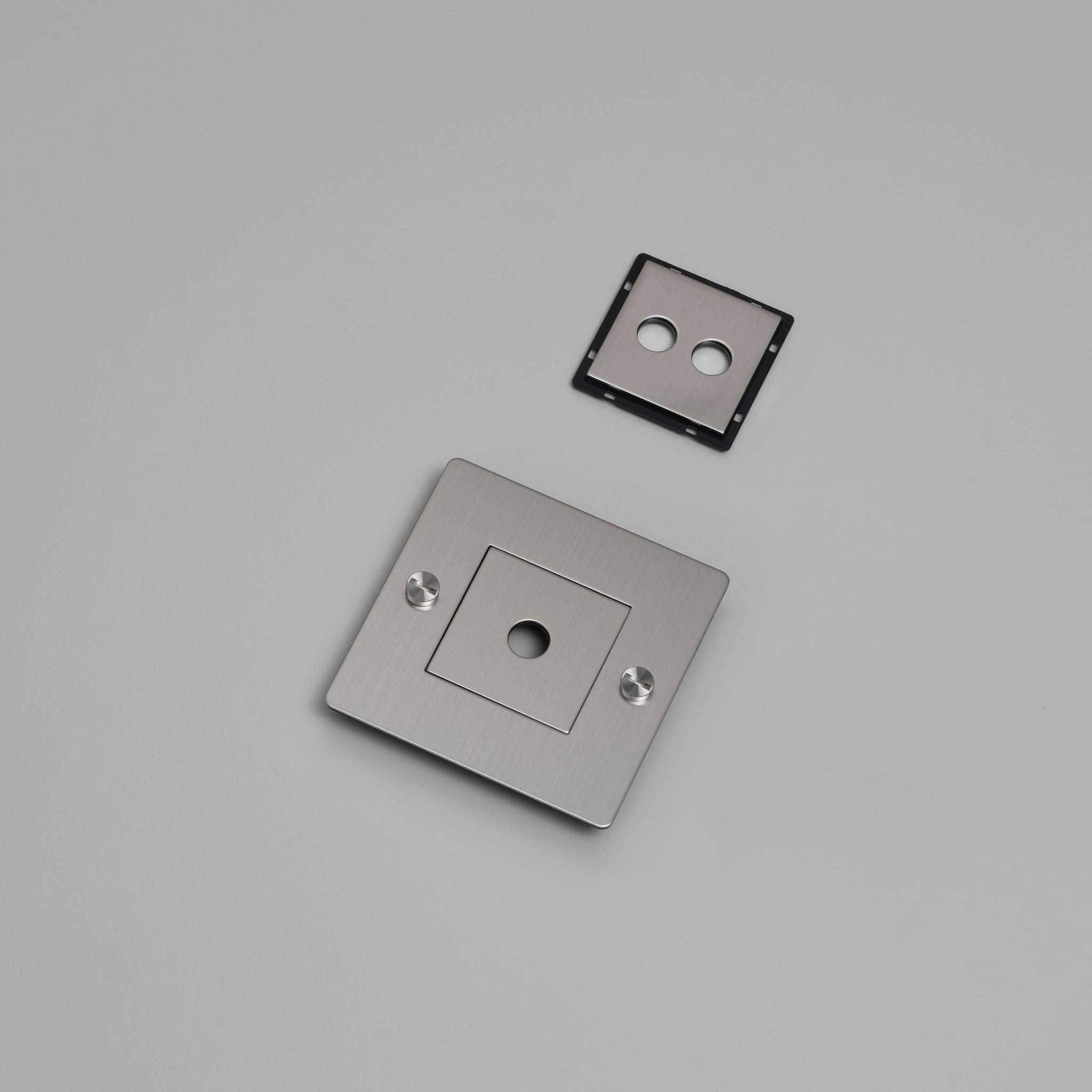 buster + punch | afdekplaat 1-voudig horizontaal | met infills, zonder logo