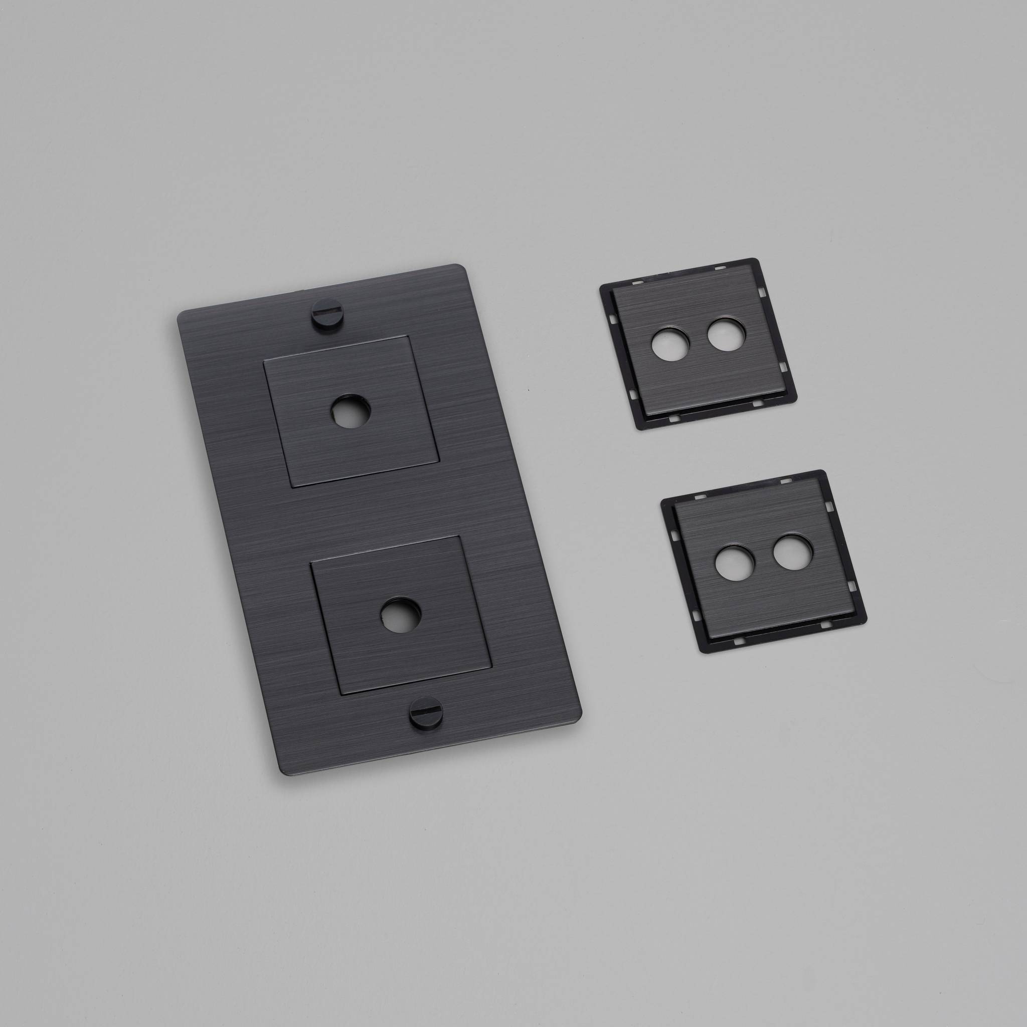 buster + punch | afdekplaat 2-voudig verticaal | met infills, zonder logo