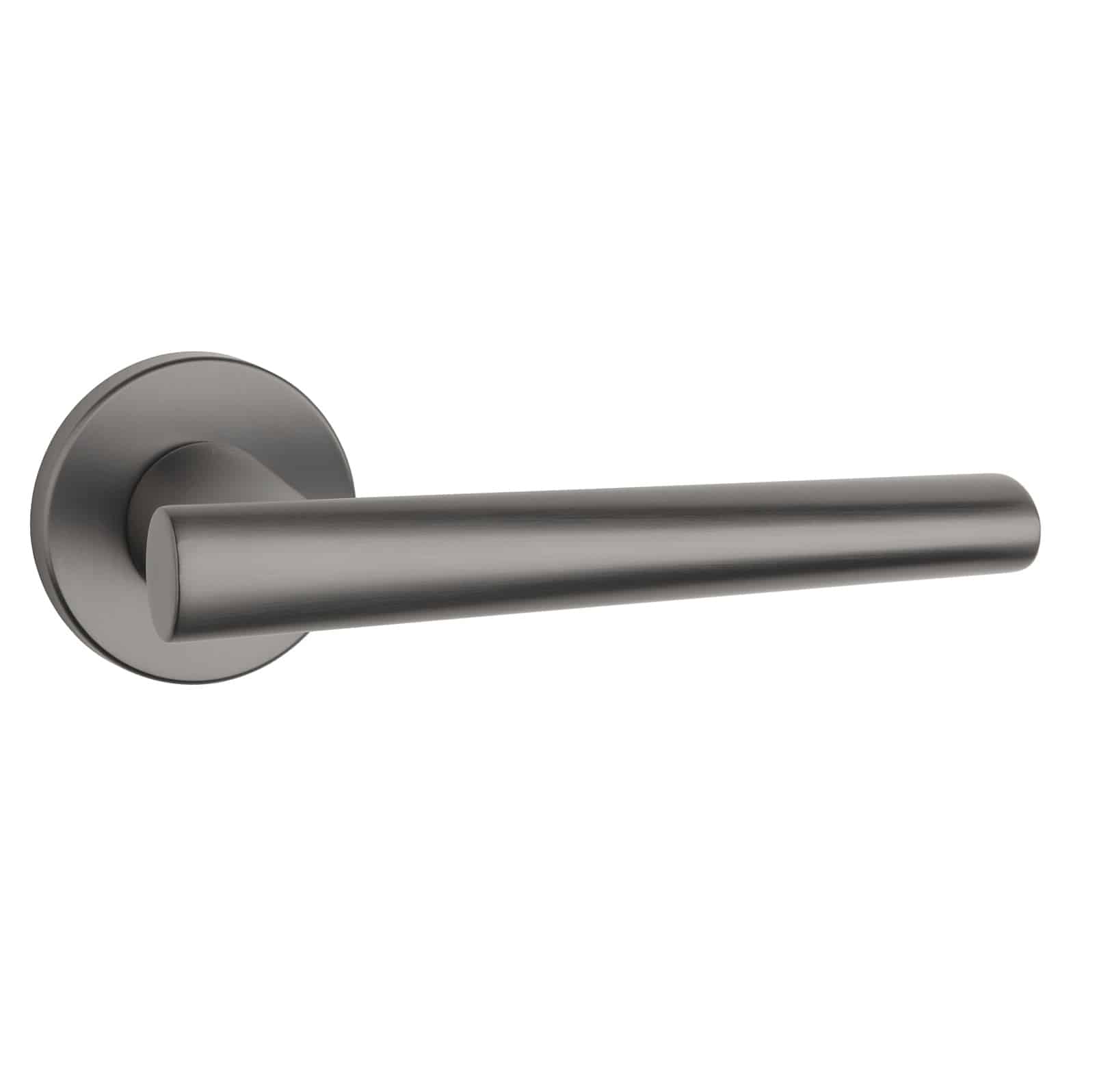 Aprile | Deurkruk Euphorbia | op rond rozet | Gunmetal - Deurbeslag-expert