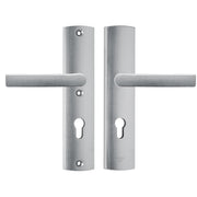 AXA | Veiligheidsbeslag Curve kruk Blok PC72 | Aluminium naturel