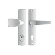 AXA | Veiligheidsbeslag Premium kruk Wing+Arrow PC92 anti-kerntrek | Aluminium naturel