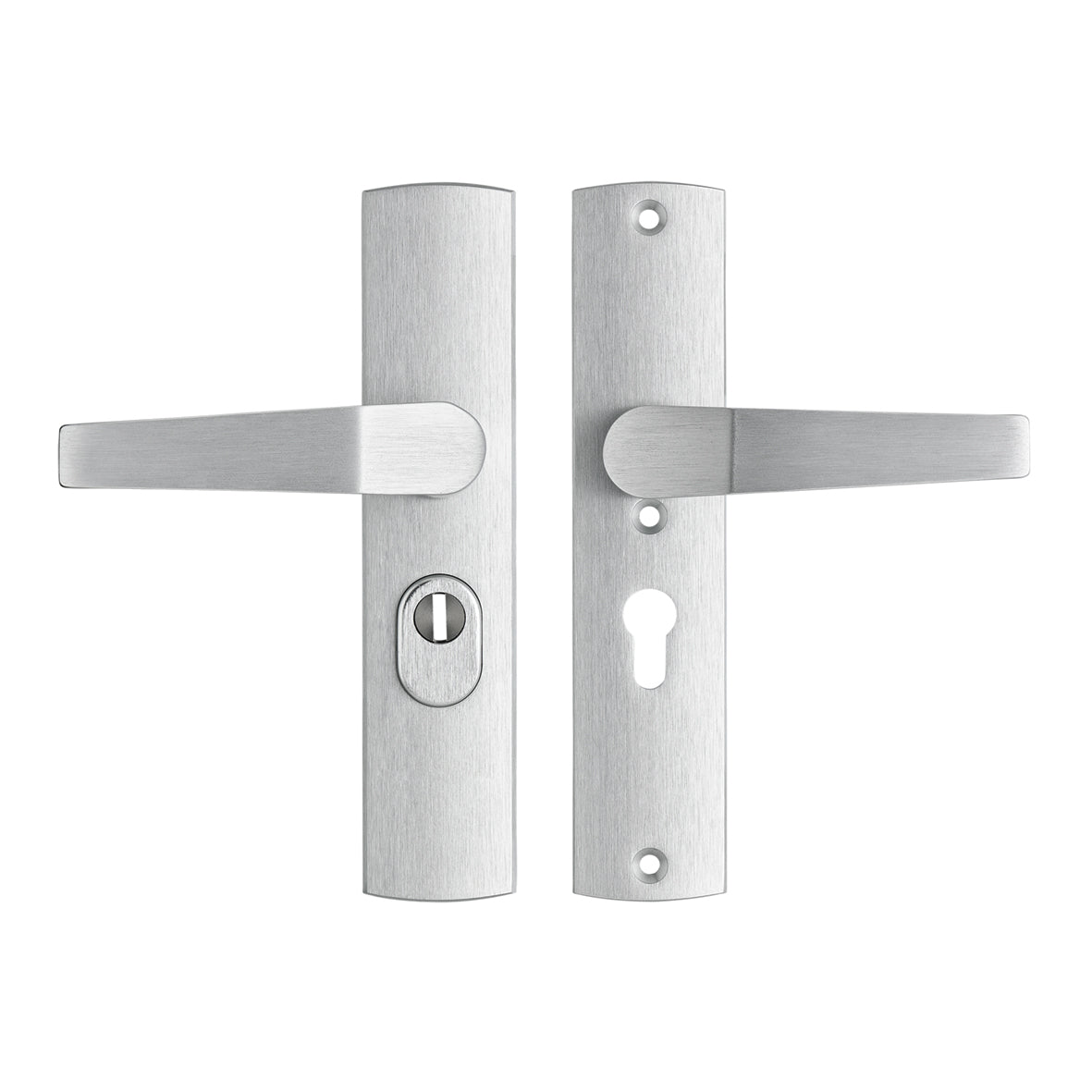 AXA | Veiligheidsbeslag Premium kruk Arrow PC55 anti-kerntrek | Aluminium naturel