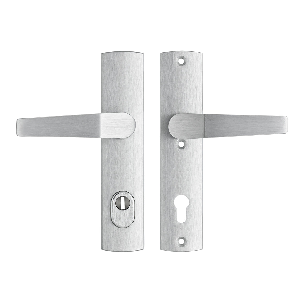 AXA | Veiligheidsbeslag Premium kruk Arrow PC92 anti-kerntrek | Aluminium naturel