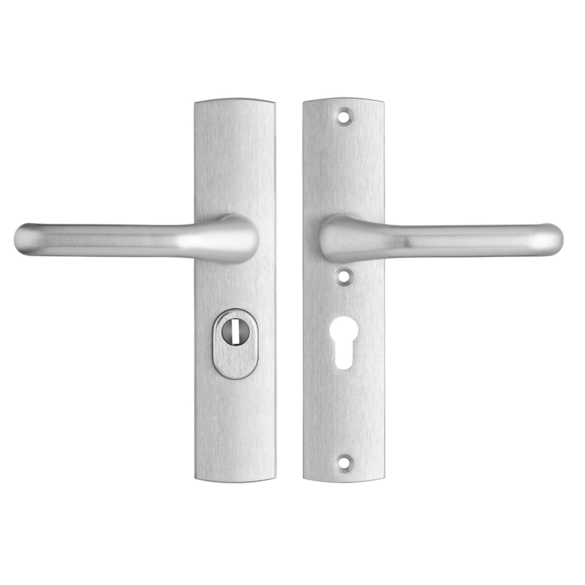 AXA | Veiligheidsbeslag Premium kruk Flow PC55 anti-kerntrek | Aluminium naturel