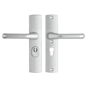AXA | Veiligheidsbeslag Premium kruk Flow PC55 anti-kerntrek | Aluminium naturel