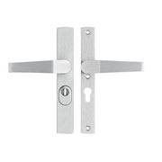 AXA | Veiligheidsbeslag Premium smal kruk Arrow PC55 anti-kerntrek | Aluminium naturel