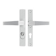 AXA | Veiligheidsbeslag Premium smal kruk Arrow PC72 anti-kerntrek | Aluminium naturel