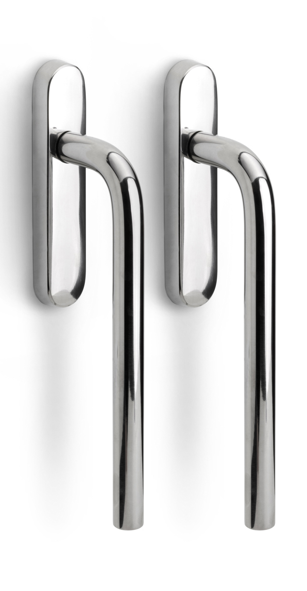 Formani | LB231PA | BASICS | Massief | Hefschuifdeurbeslag kruk/kruk | Gepolijst RVS