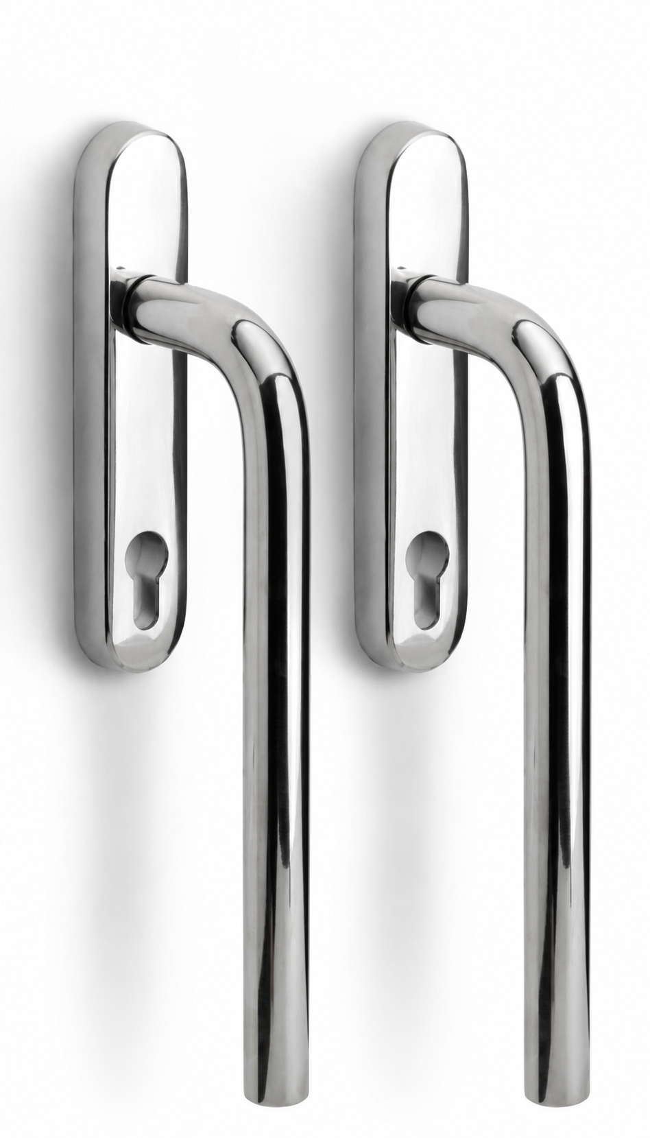Formani | LB231PA | BASICS | Massief | Hefschuifdeurbeslag kruk/kruk | Gepolijst RVS