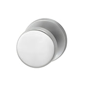 Hafi Private Line – Deurknop model 280 RVS platte knop draaibaar op rond rozet