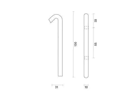 hdd huisnummer 1 mat goud rond 130mm