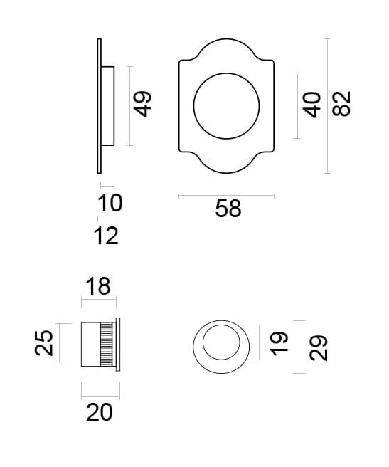 HDD Pro Schuifdeurkom Inkapschelp Fra Retro Carre Nikkel