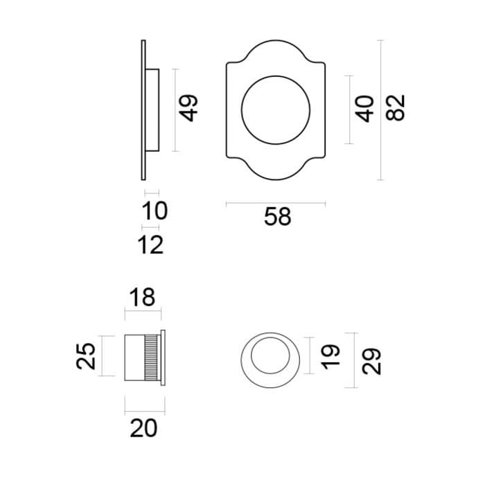 HDD Pro Schuifdeurkom Inkapschelp Fra Retro Carre Old Silver