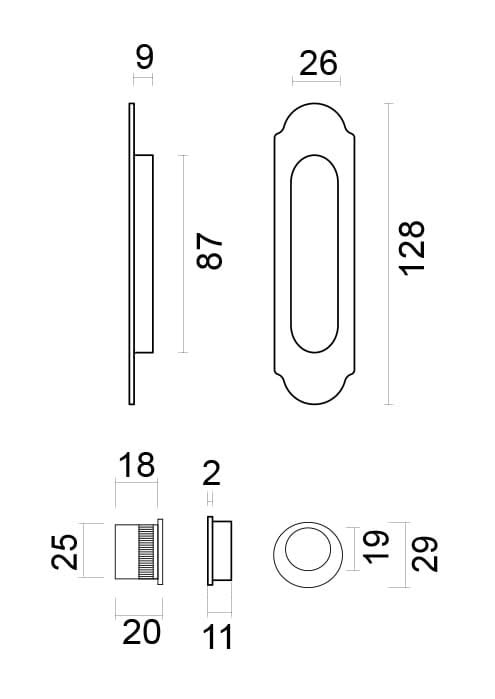 HDD Pro Schuifdeurkom Inkapschelp Fra Retro Ovaal Old Yellow