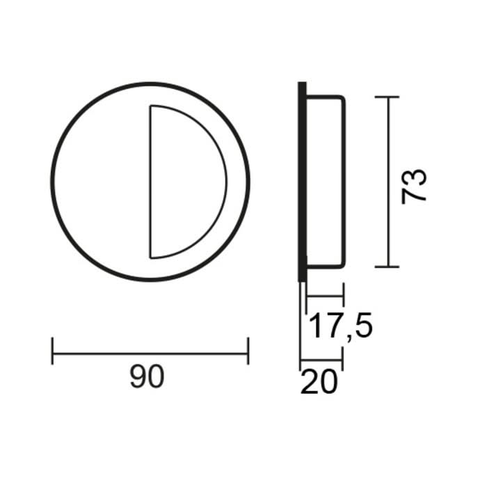 HDD Pro Schuifdeurkom Inkapschelp Hdd Groot Rond Inox Plus