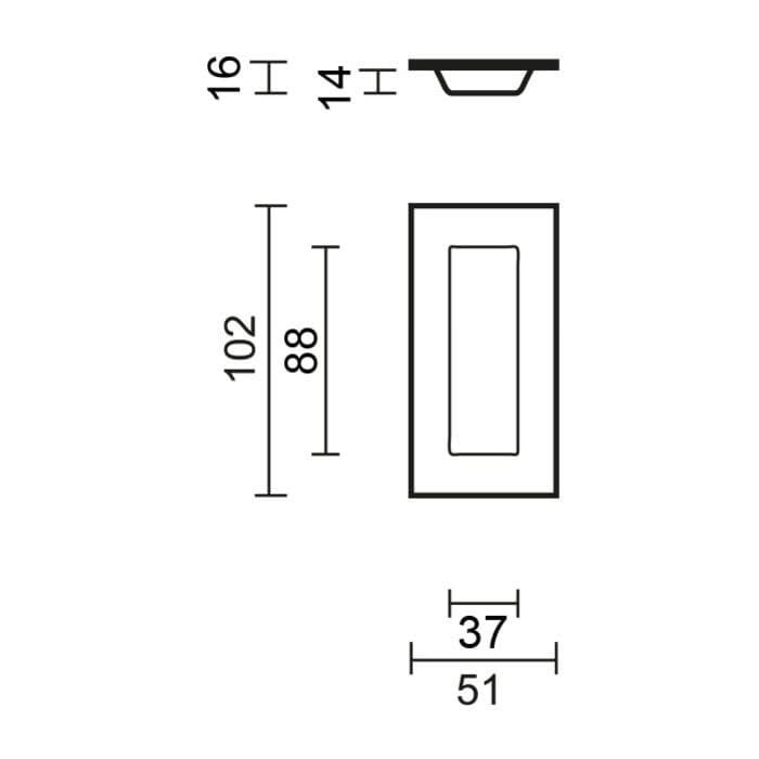HDD Pro Schuifdeurkom Inkapschelp Hdd Ovaal Carre Inox Plus
