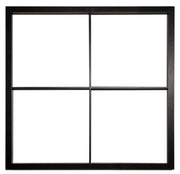 hdd vierkante patrijspoort retro 530 mm zwart