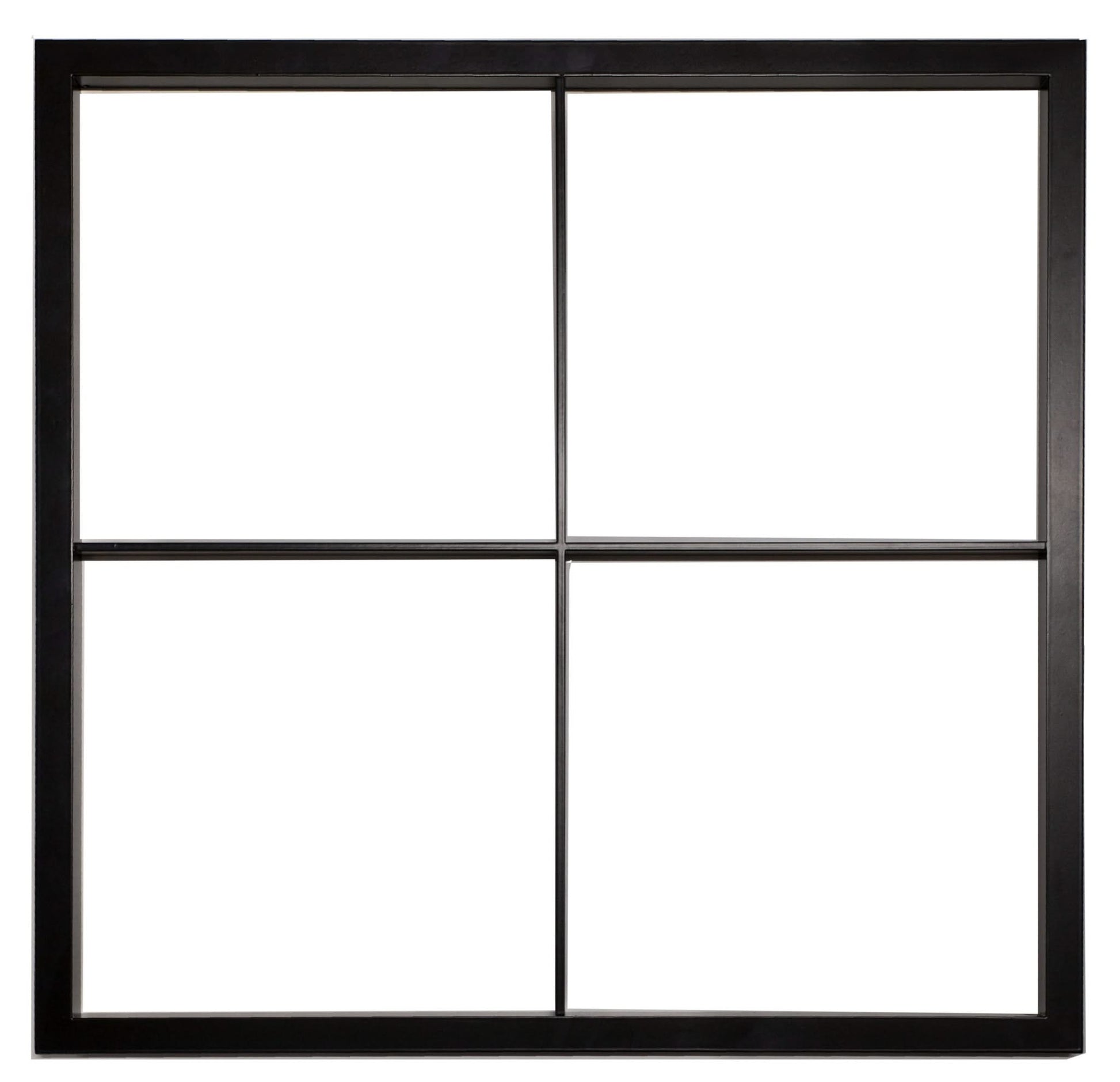 hdd vierkante patrijspoort retro 530 mm zwart