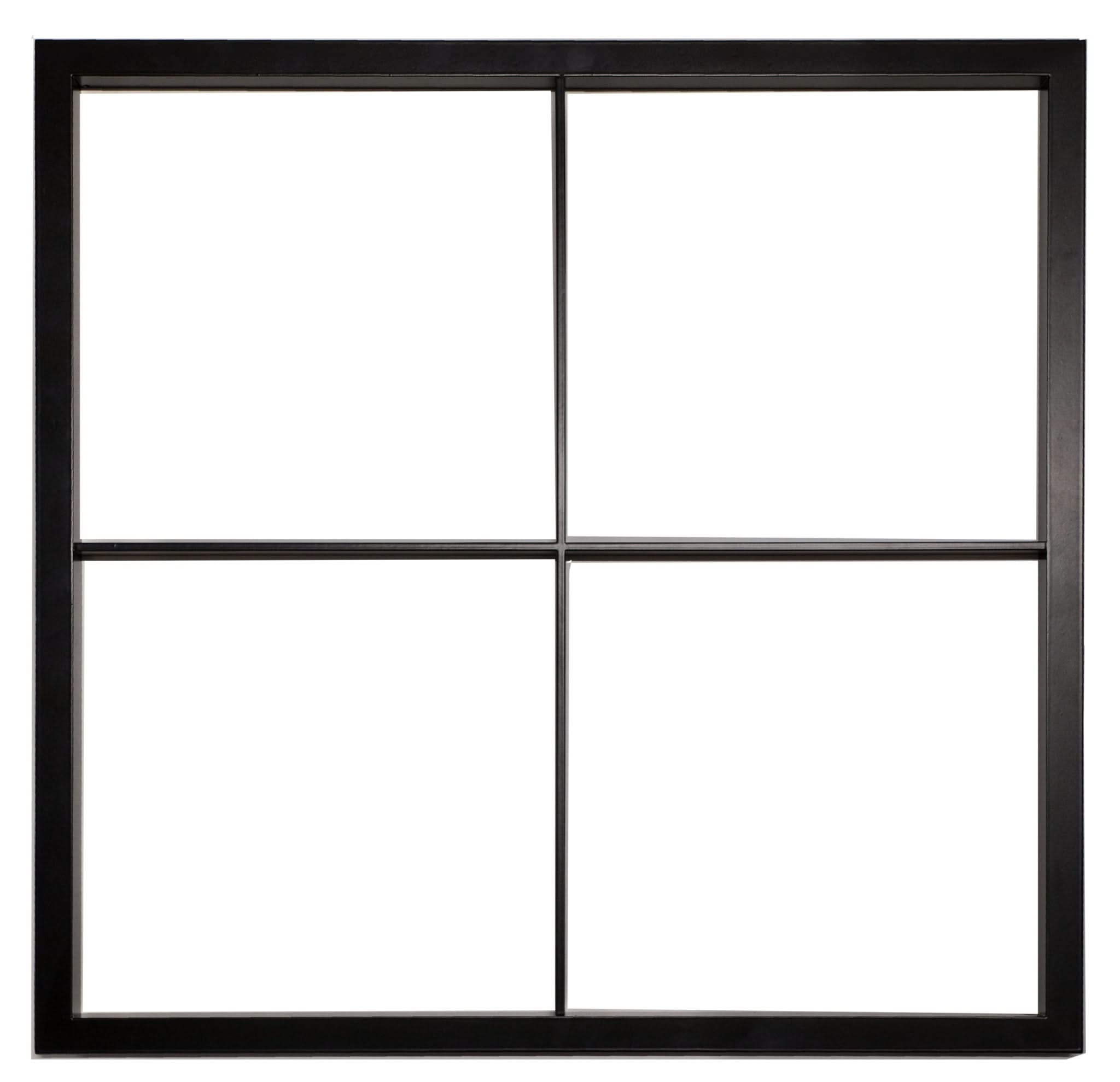 hdd vierkante patrijspoort retro 530 mm zwart