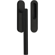 Formani massieve set hefschuifdeurbeslag inclusief cilindergat PC69 mat zwart